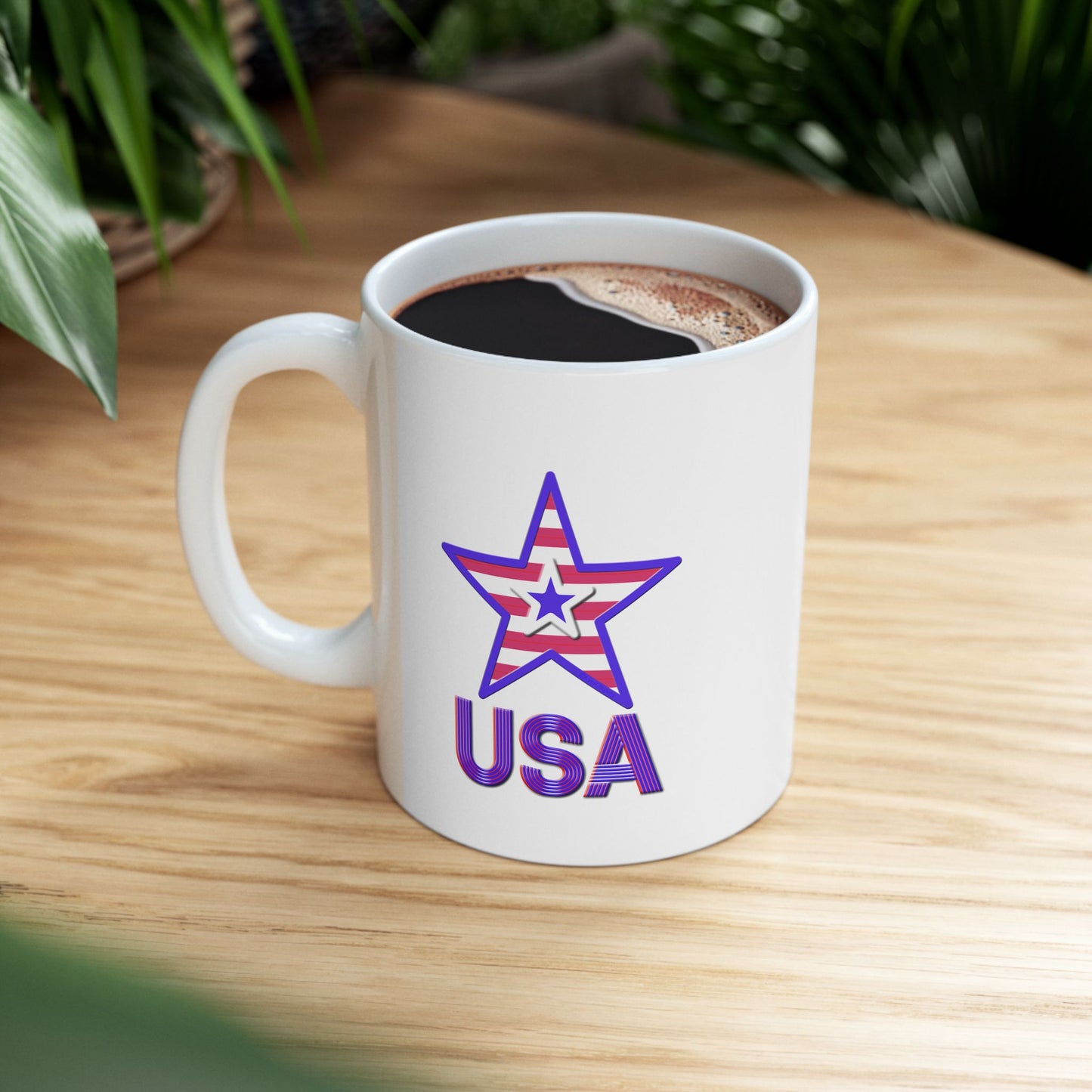 Ceramic Mug, (11oz, 15oz) - USA by Lynn Salem Creates