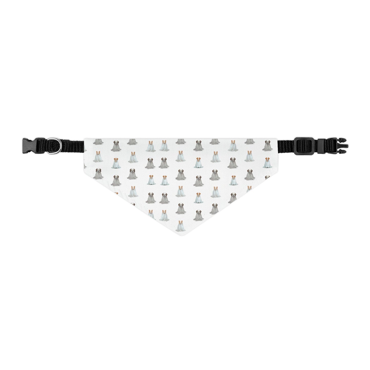 Pet Bandana Collar - Halloween (Dog Ghosts) by Lynn Salem Creates