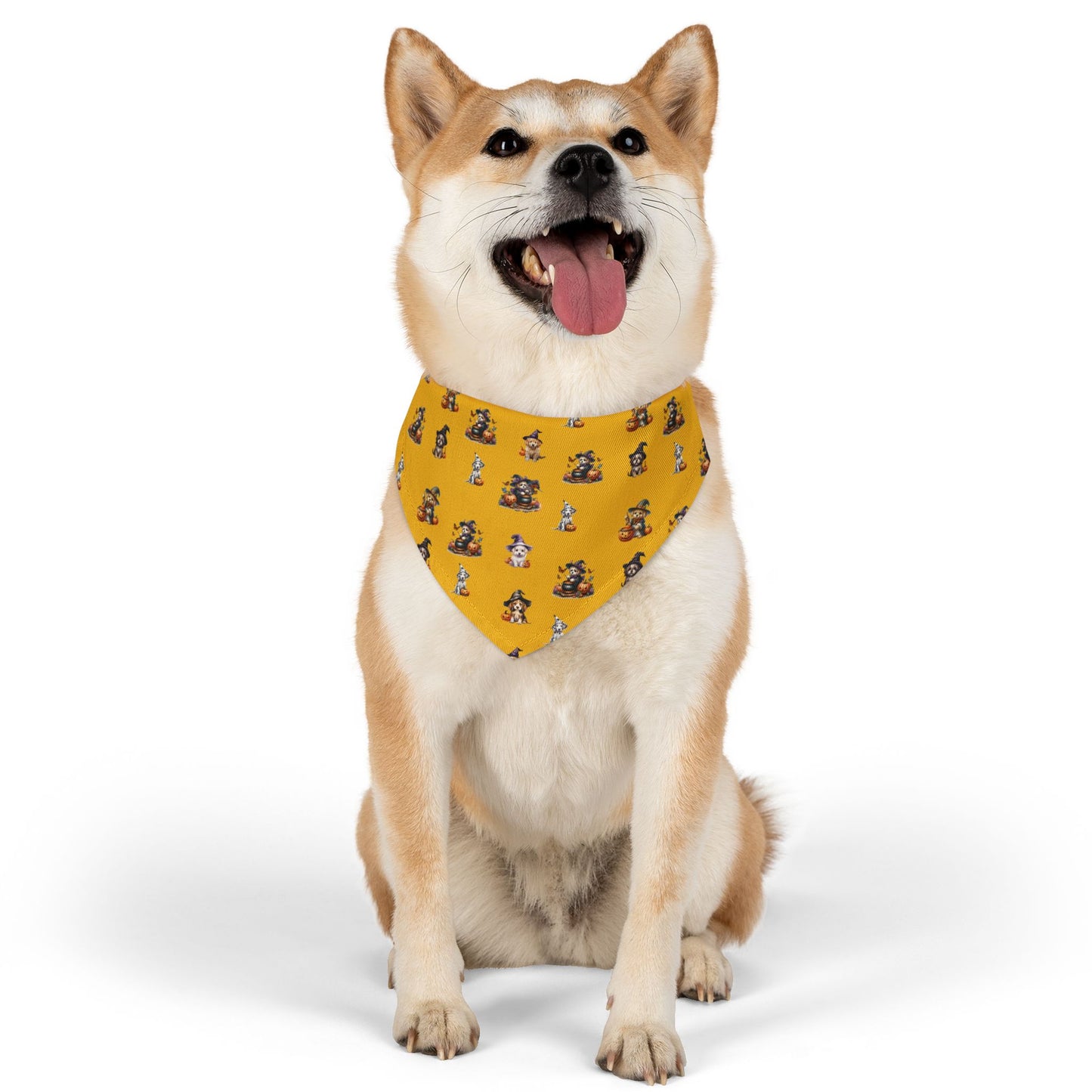 Pet Bandana Collar - Halloween (Dog Witches) Bandana Collar by Lynn Salem Creates