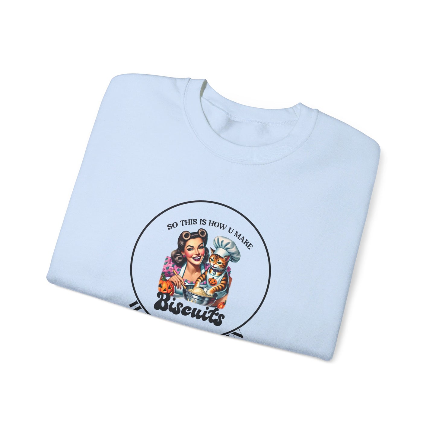 Crewneck Sweatshirt-Unisex Heavy Blend™ - Autumn - Making Biscuits by Lynn Salem Creates
