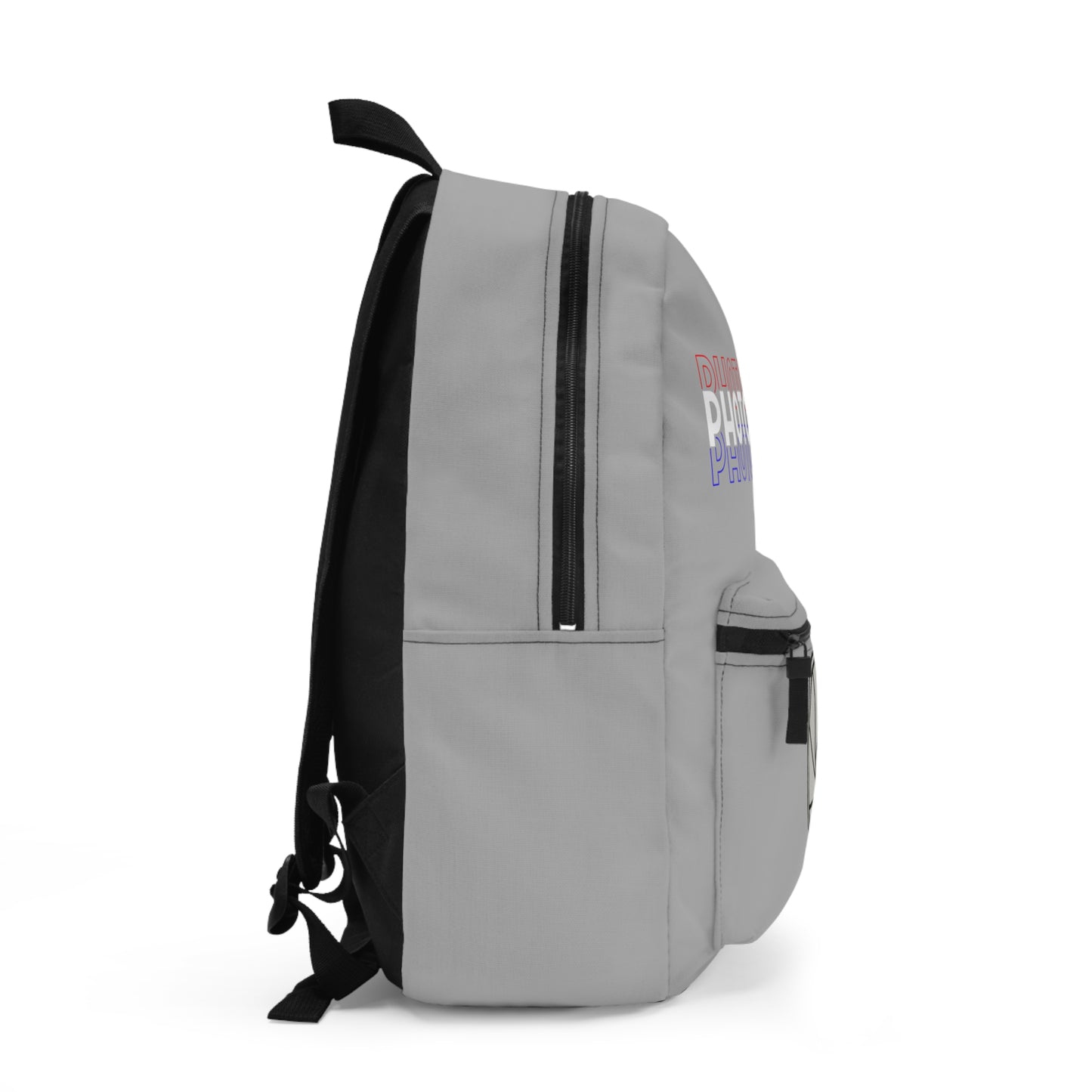 Backpack - Photographer - Red, White, and Blue (Light Grey) by Lynn Salem Creates