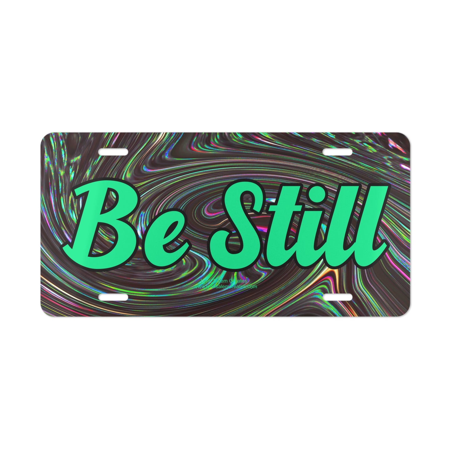 Custom-Designed Vanity Plate - Be Still by Lynn Salem Creates