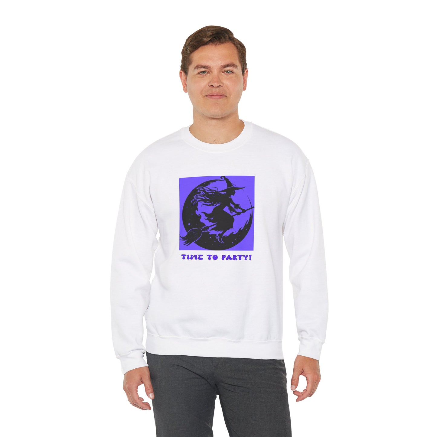 Crewneck Sweatshirt - Halloween - Time To Party by Lynn Salem Creates