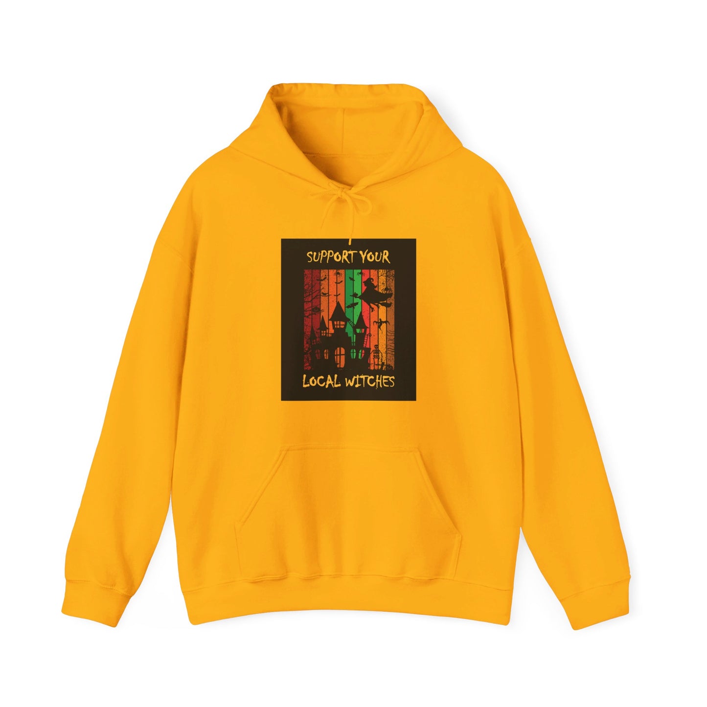 Hooded Sweatshirt-Unisex Heavy Blend™- Halloween - Support Your Local Witches by Lynn Salem Creates
