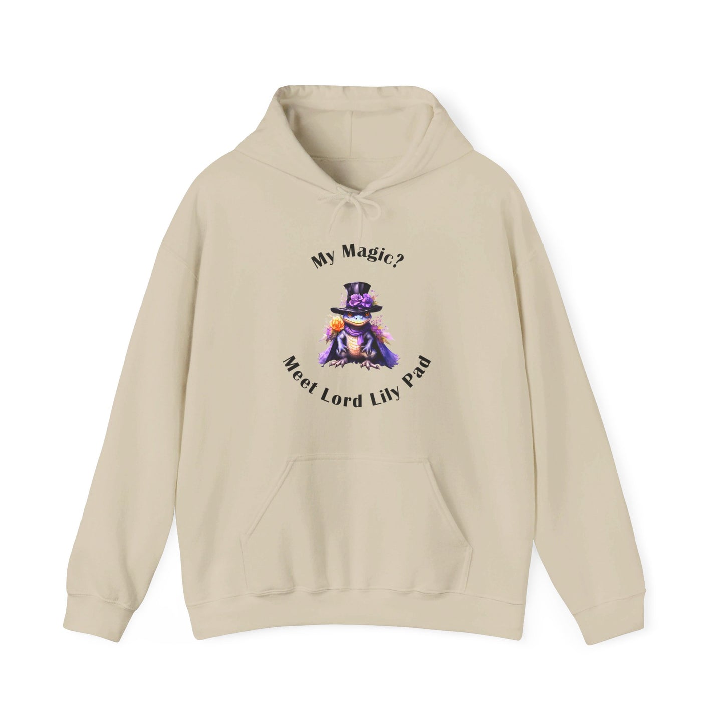 Hooded Sweatshirt-Unisex Heavy Blend™ -Meet Lord Lily Pad by Lynn Salem Creates