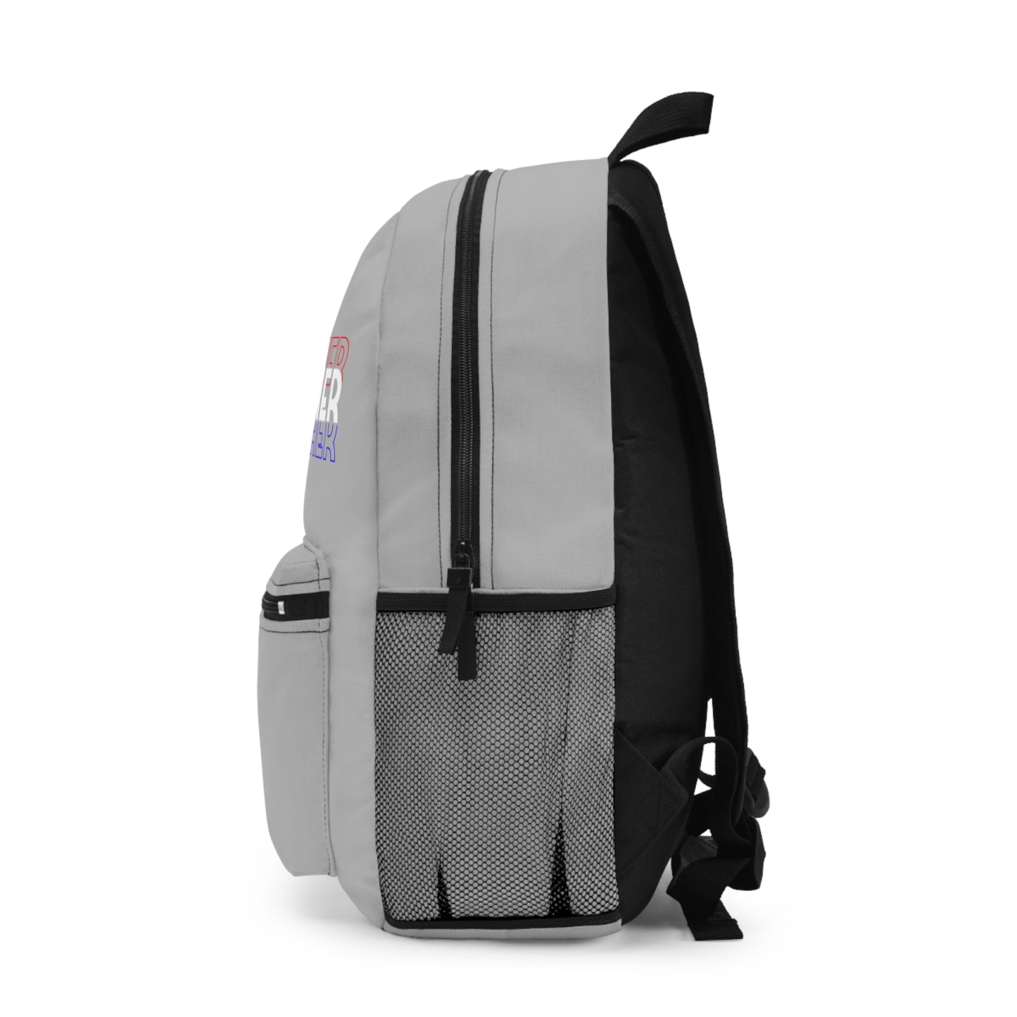 Backpack - Photographer - Red, White, and Blue (Light Grey) by Lynn Salem Creates
