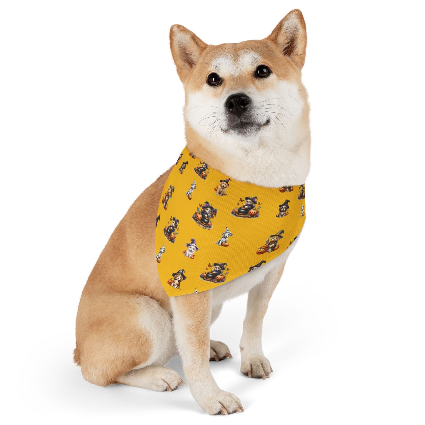 Pet Bandana Collar - Halloween (Dog Witches) Bandana Collar by Lynn Salem Creates