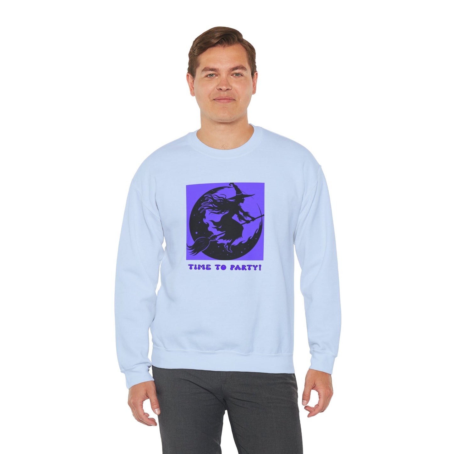 Crewneck Sweatshirt - Halloween - Time To Party by Lynn Salem Creates