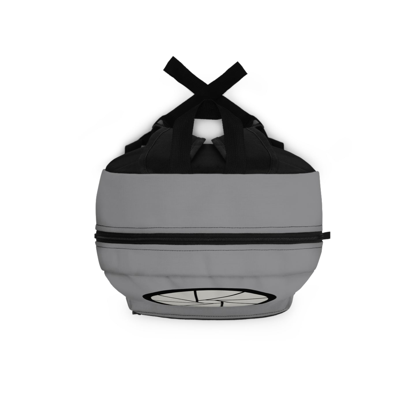 Backpack – Photographer with Camera Shutter on Grey by Lynn Salem Creates
