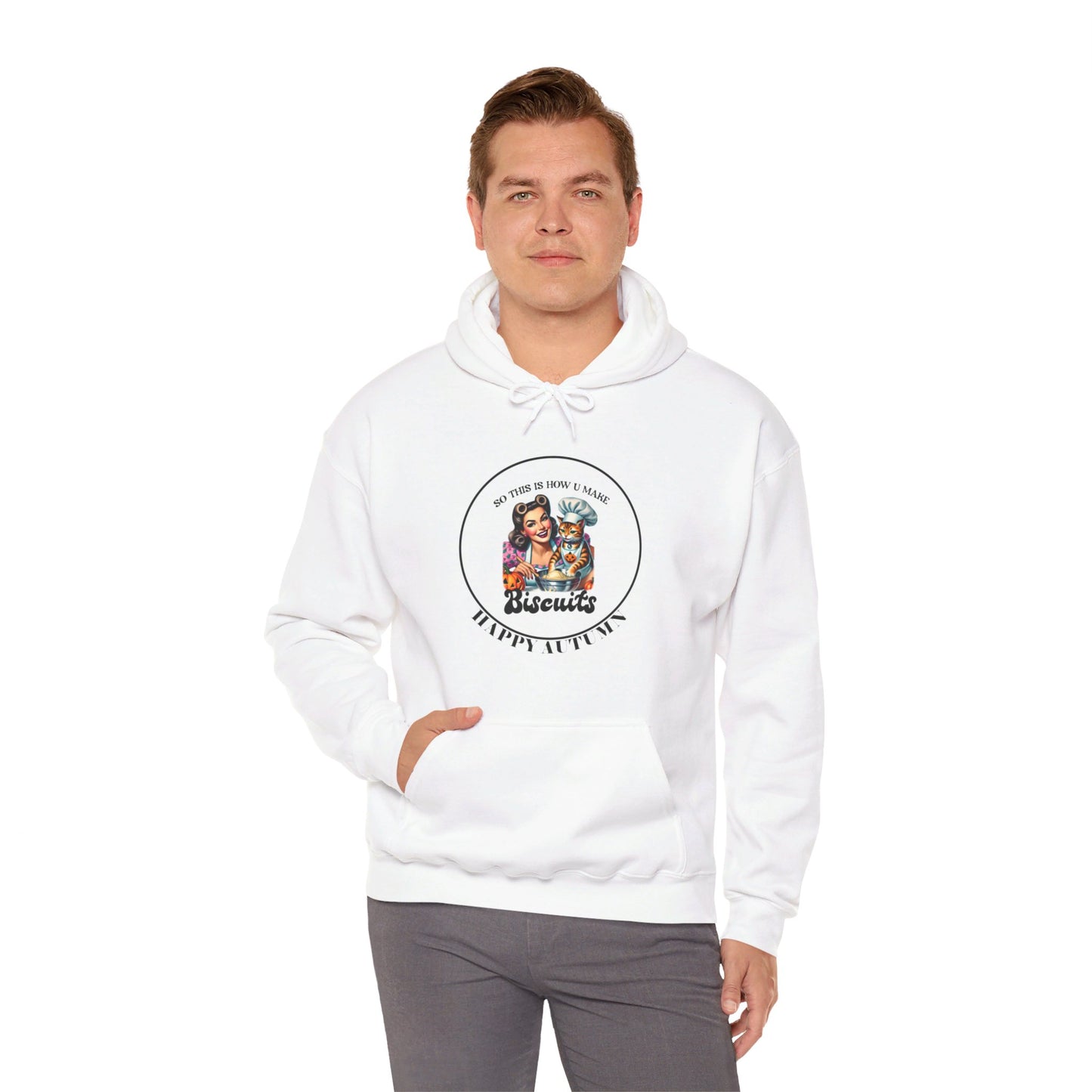 Hooded Sweatshirt-Unisex Heavy Blend™ - Autumn -Making Biscuits by Lynn Salem Creates