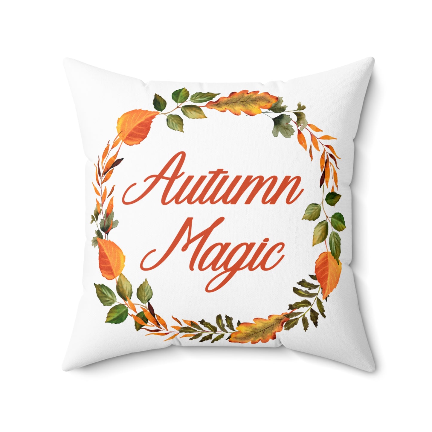 Square Autumn Pillow - Autumn Magic by Lynn Salem Creates