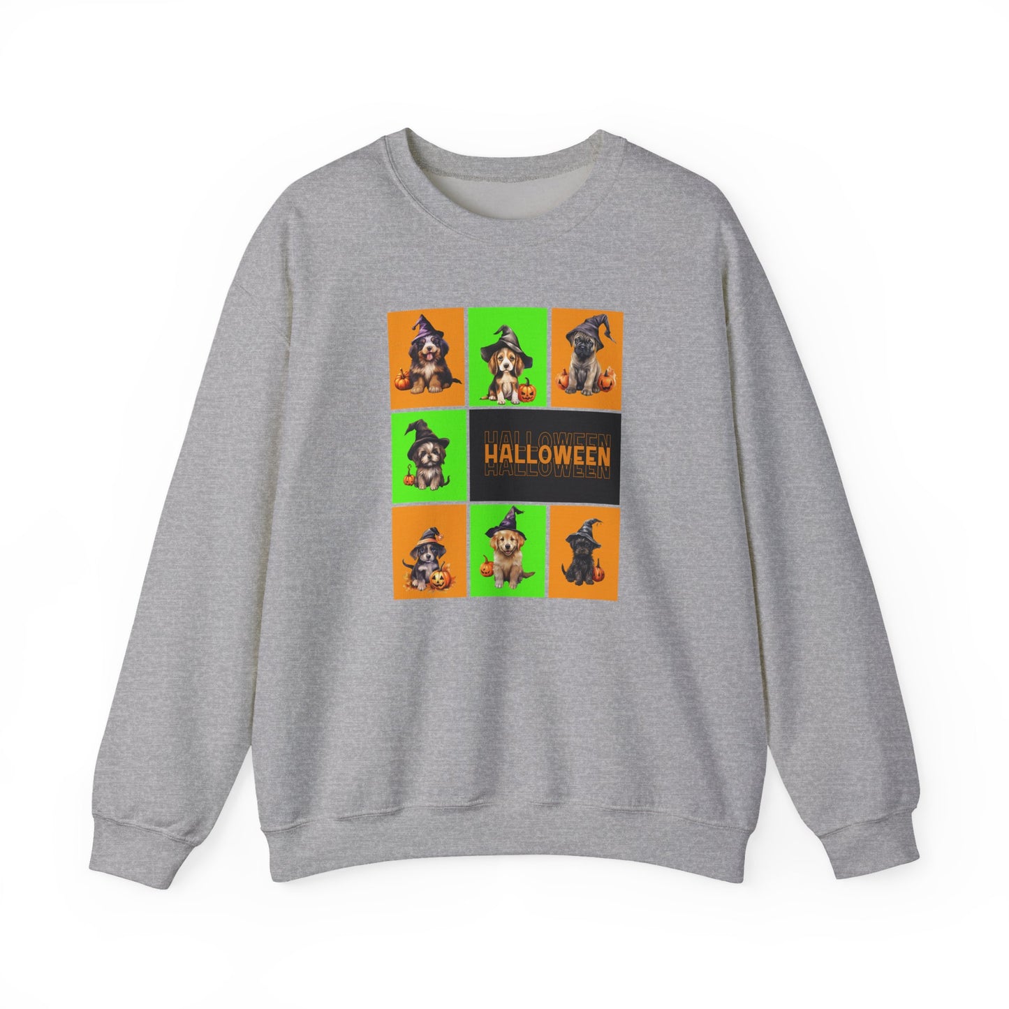 Halloween - Witch Puppies crew neck sweatshirt by Lynn Salem Creates
