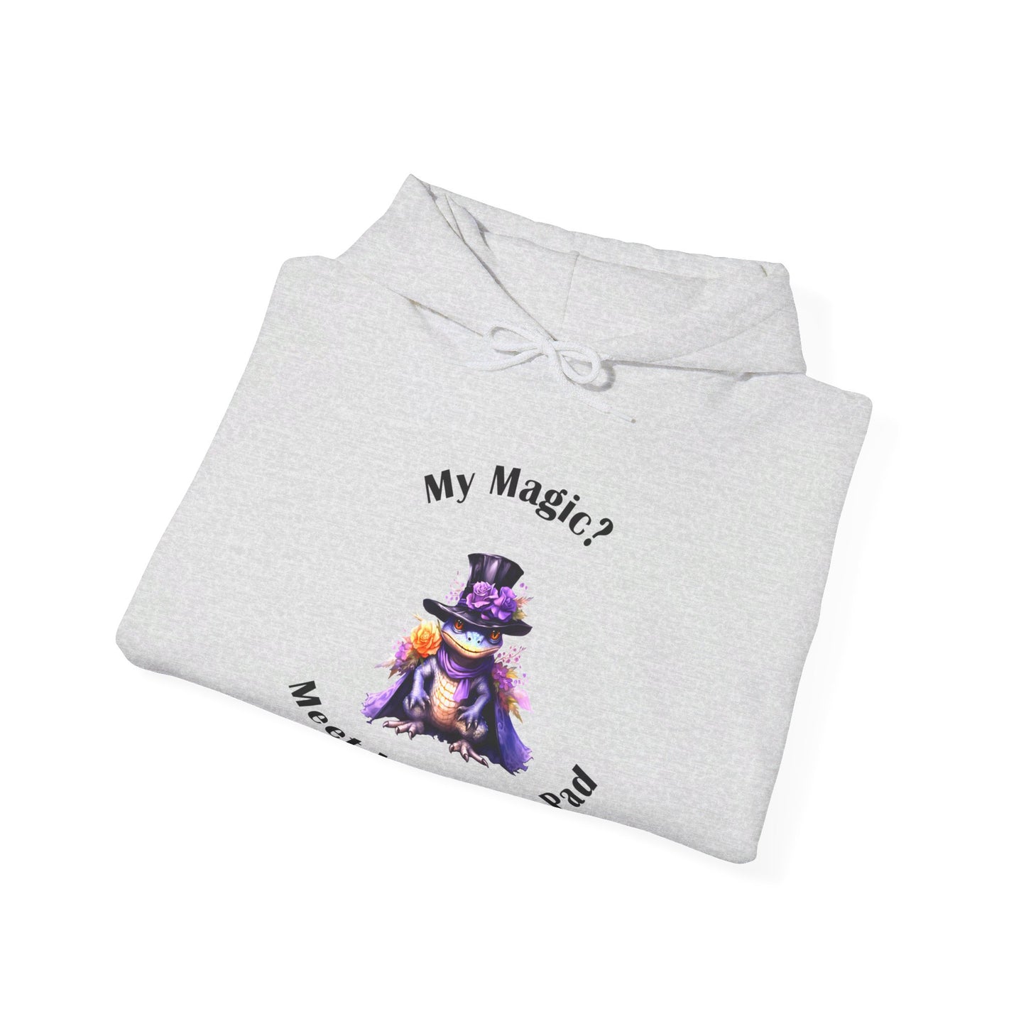 Hooded Sweatshirt-Unisex Heavy Blend™ -Meet Lord Lily Pad by Lynn Salem Creates