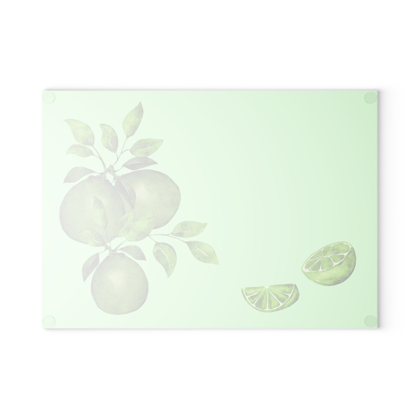 Glass Cutting Board featuring Limes by Lynn Salem Creates