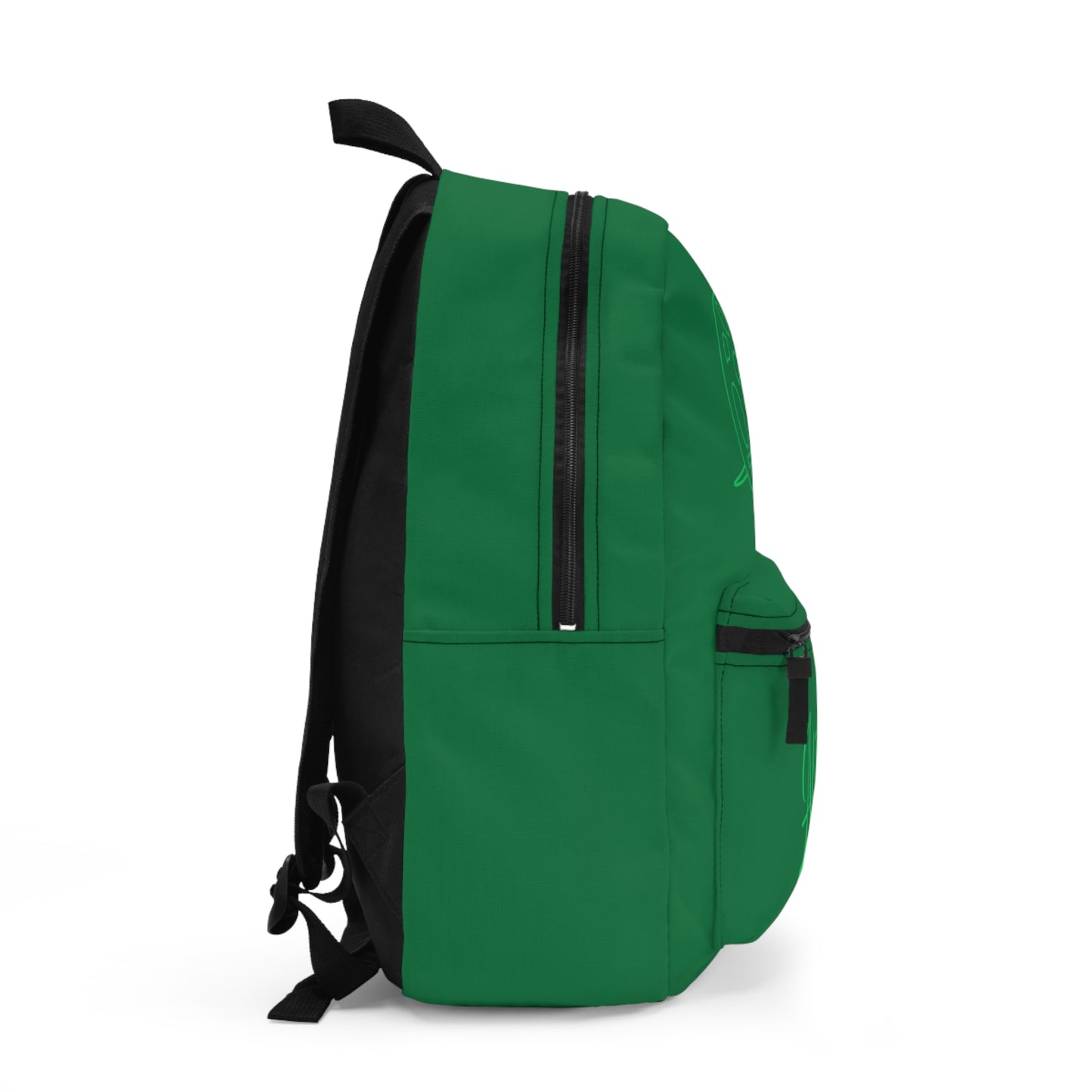 Backpack - Artist Palette and Brush on Green by Lynn Salem Creates