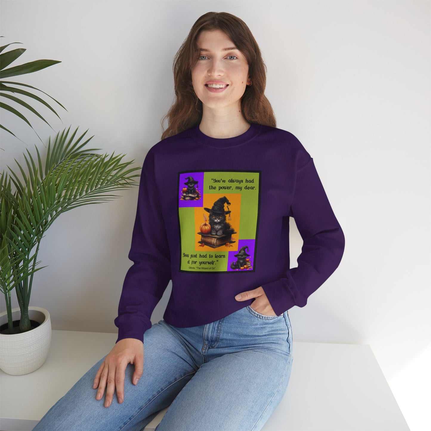 Crewneck Sweatshirt - Halloween - You've Always Had the Power by Lynn Salem Creates