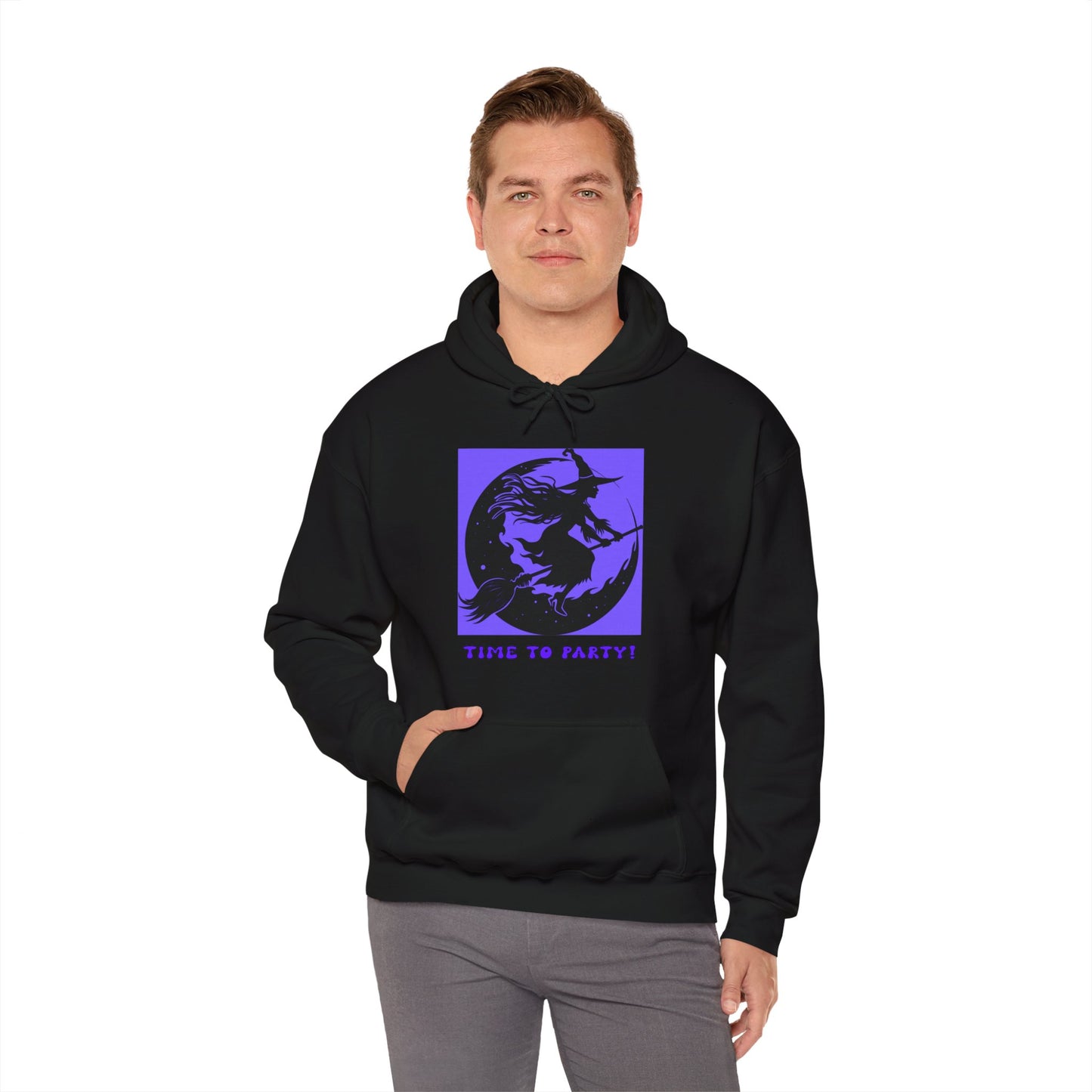 Hooded Sweatshirt-Unisex Heavy Blend™ - Time To Party Design by Lynn Salem Creates