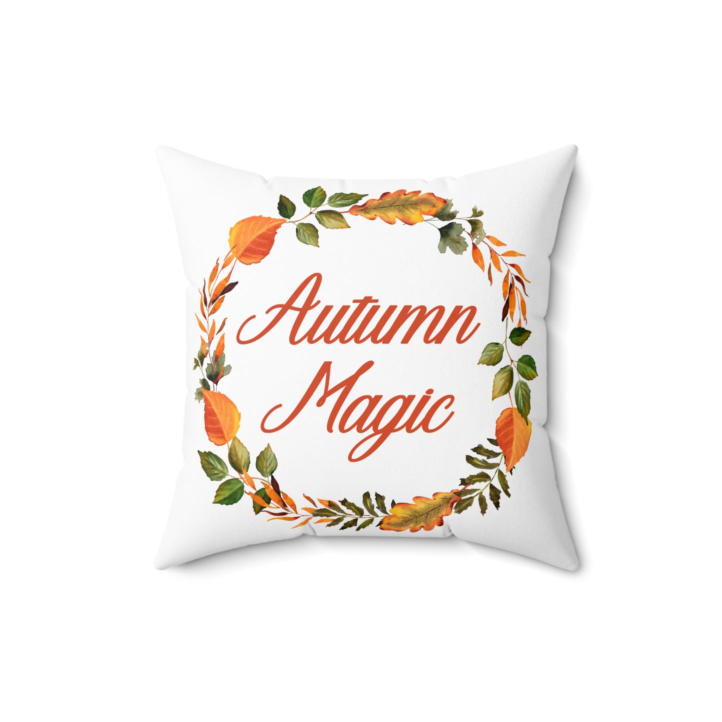 Square Autumn Pillow - Autumn Magic by Lynn Salem Creates