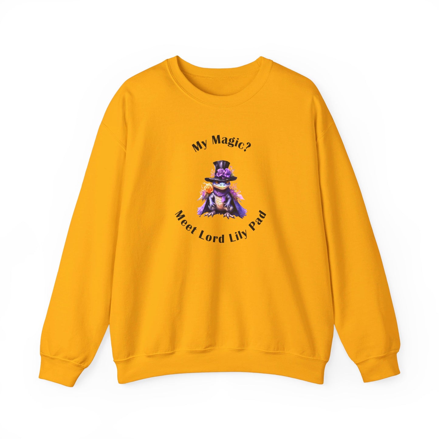 Crewneck Sweatshirt- Unisex Heavy Blend™ - Meet Lord Lily Pad by Lynn Salem Creates
