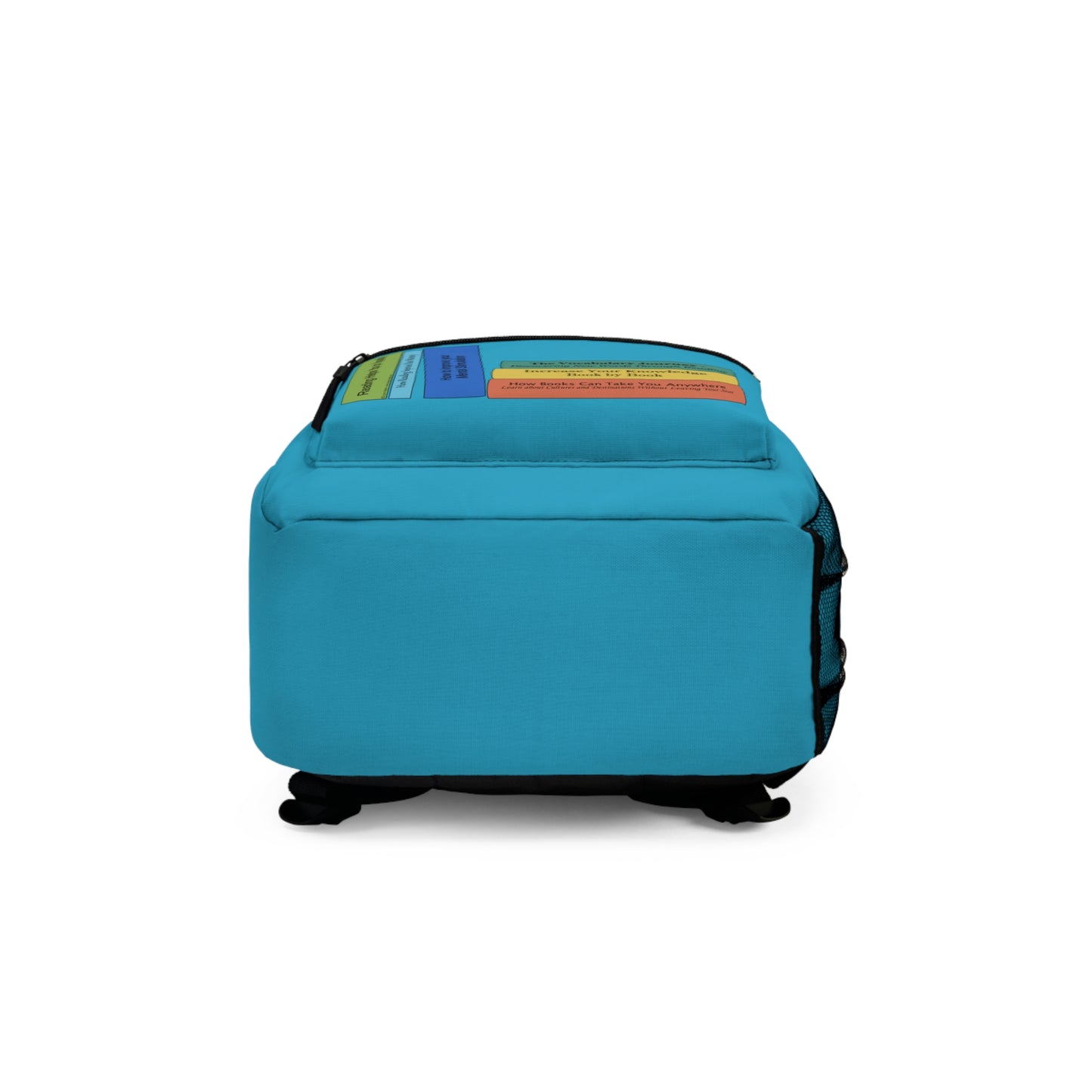 Backpack - Reading Books (Turquoise) by Lynn Salem Creates