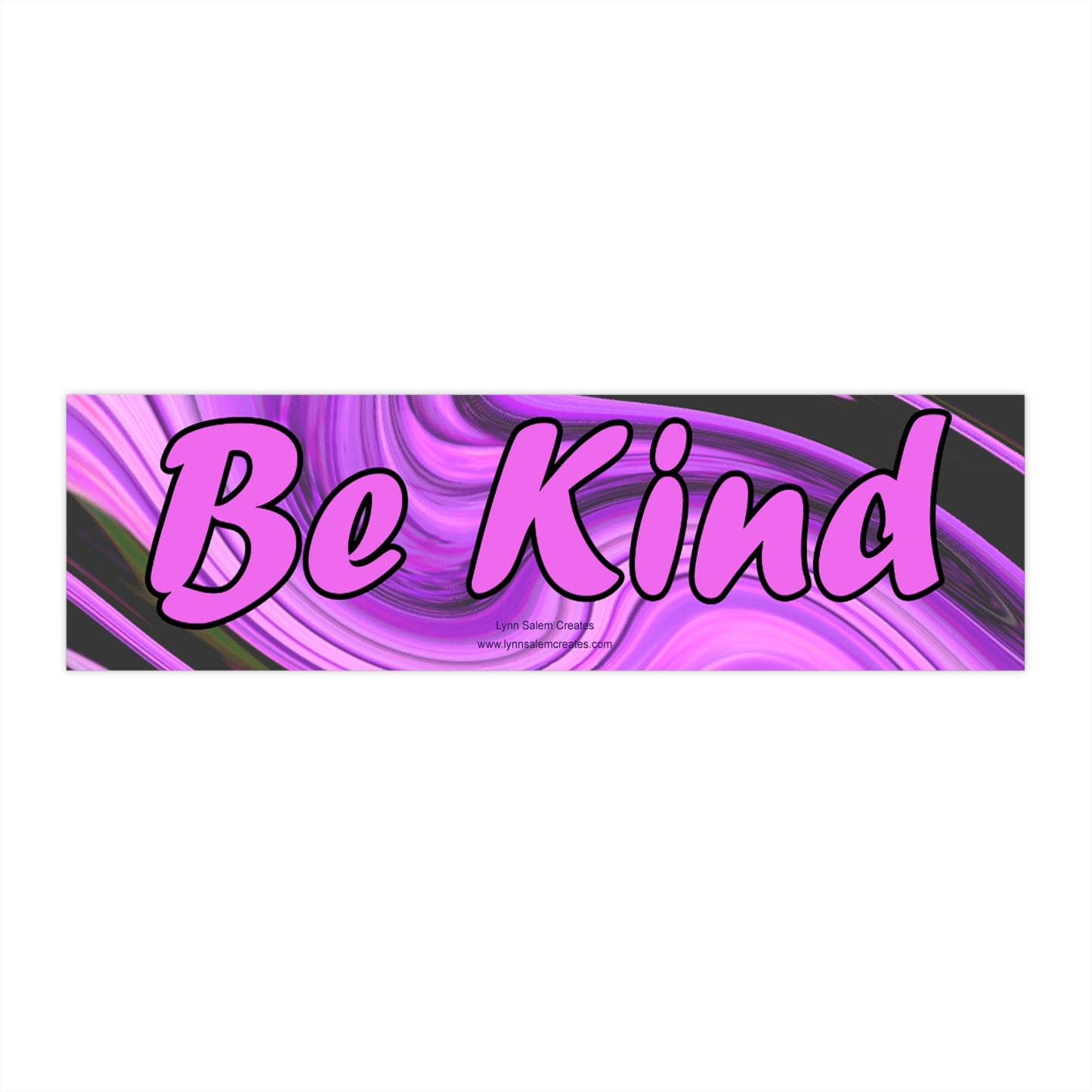 Car Accessories - Bumper Stickers - Be Kind by Lynn Salem Creates