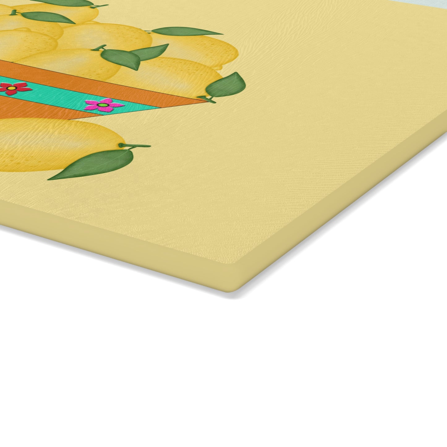 Bowl of Lemons Glass Cutting Board by Lynn Salem Creates
