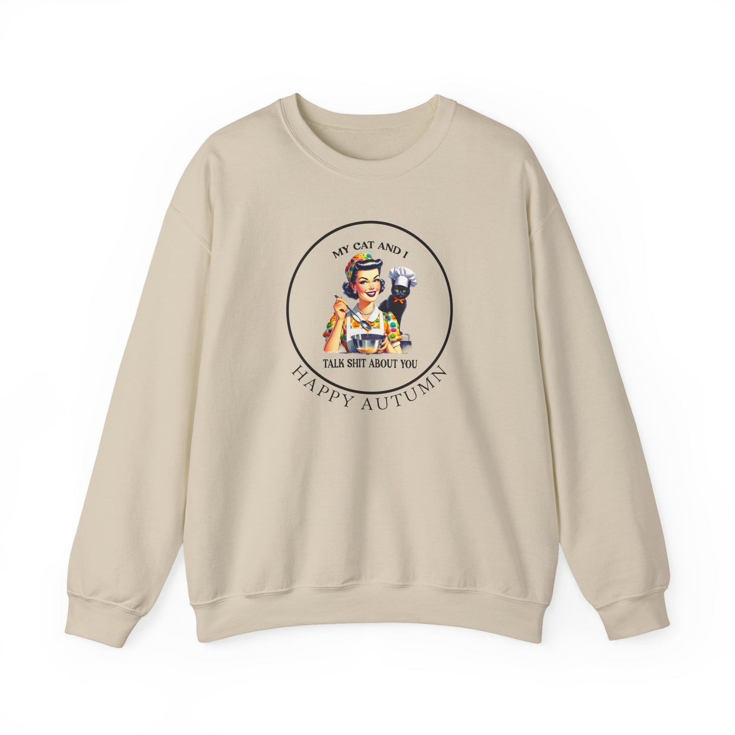 Crewneck Sweatshirt - Unisex Heavy Blend™ - My Cat and I by Lynn Salem Creates
