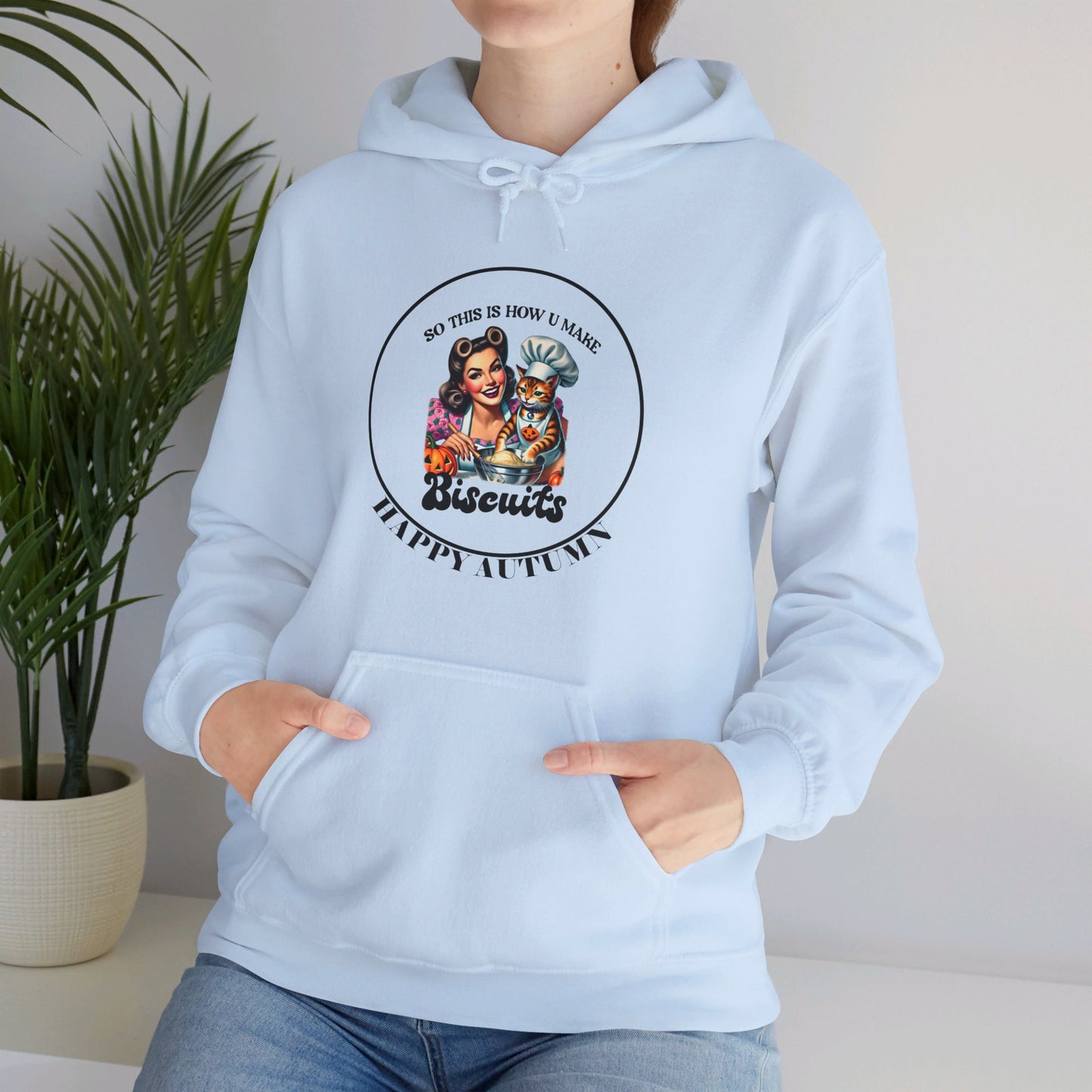 Hooded Sweatshirt-Unisex Heavy Blend™ - Autumn -Making Biscuits by Lynn Salem Creates