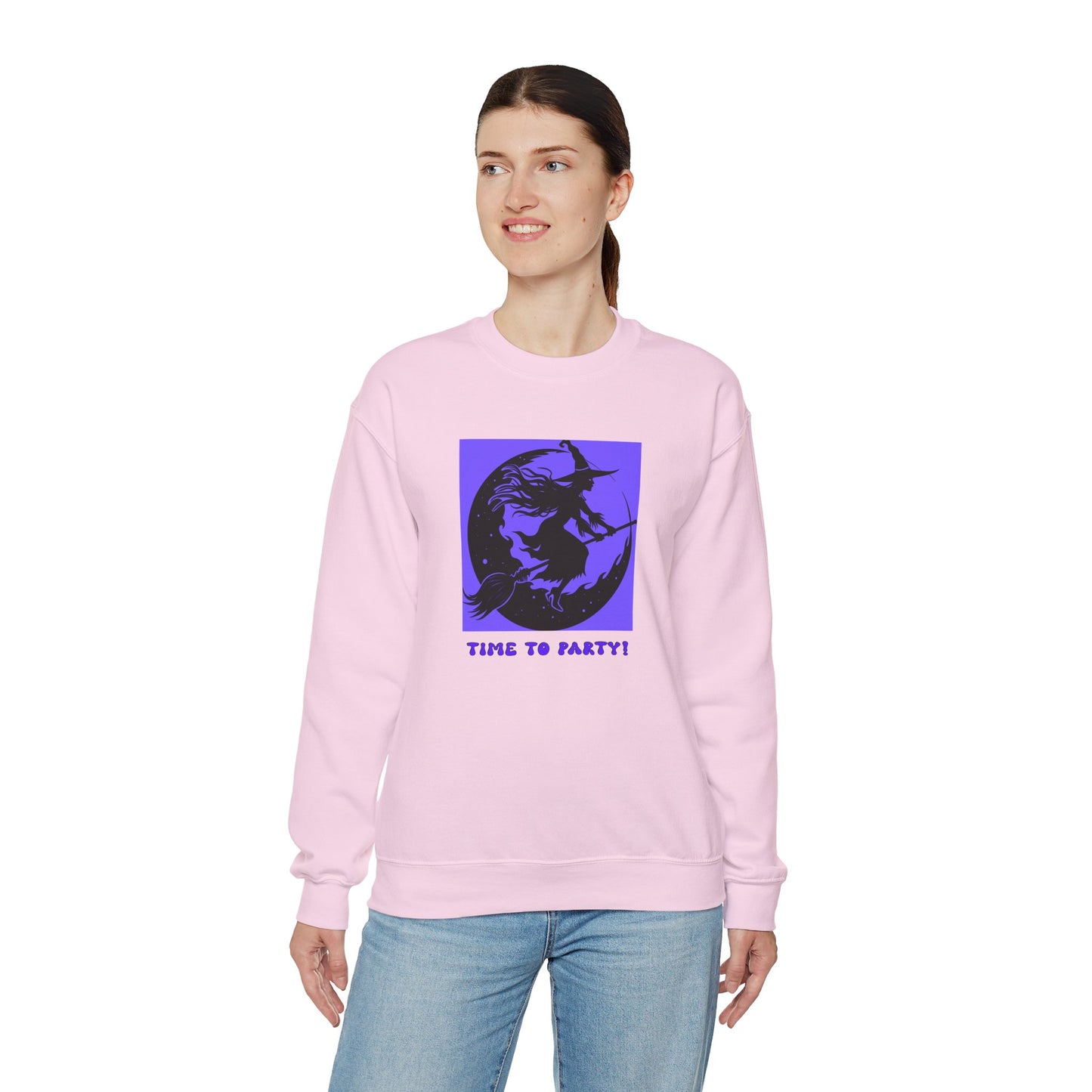 Crewneck Sweatshirt - Halloween - Time To Party by Lynn Salem Creates