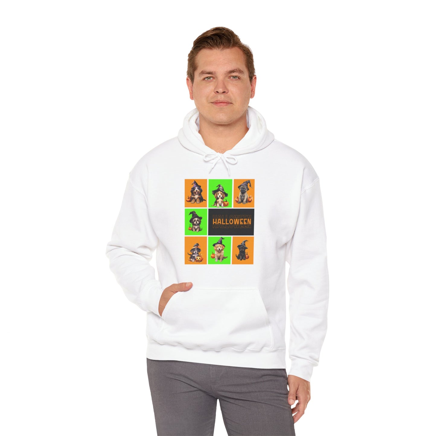 Hooded Sweatshirt - Halloween - Witch Puppies by Lynn Salem Creates