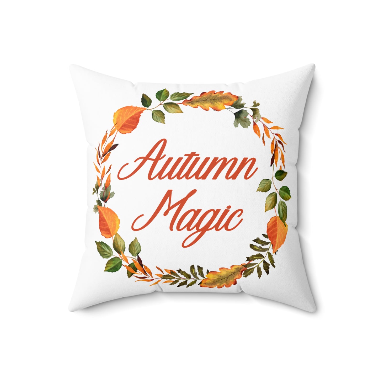 Square Autumn Pillow - Autumn Magic by Lynn Salem Creates