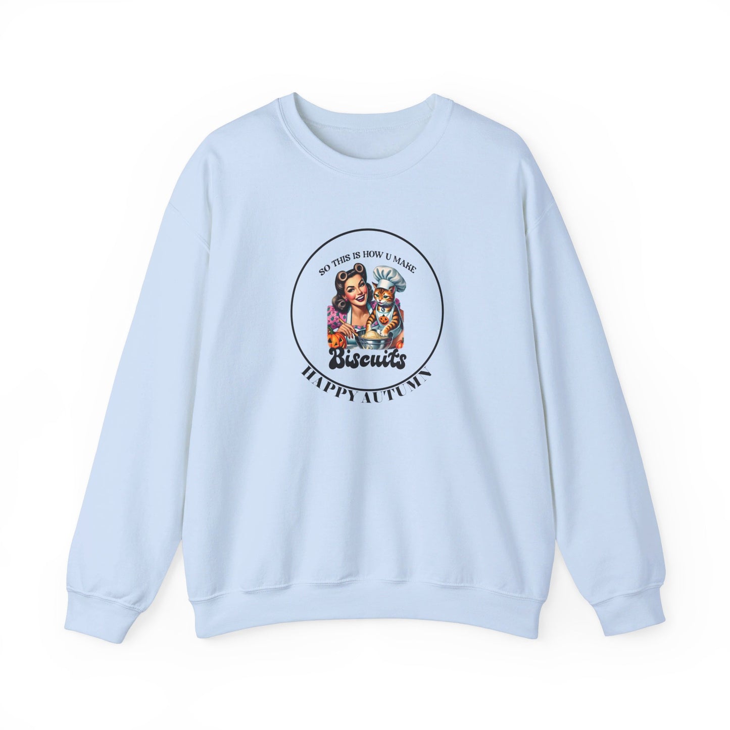 Crewneck Sweatshirt-Unisex Heavy Blend™ - Autumn - Making Biscuits by Lynn Salem Creates