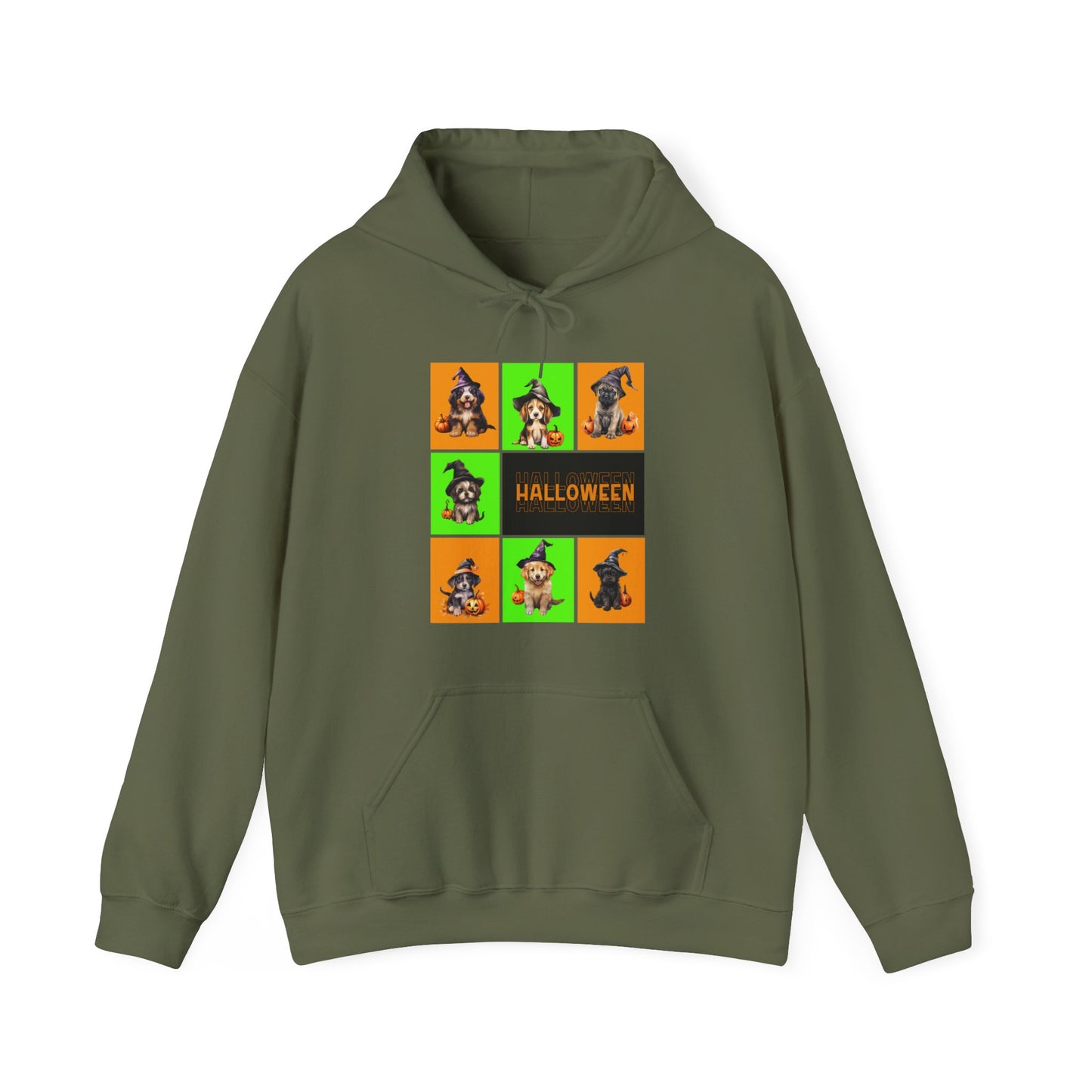 Hooded Sweatshirt - Halloween - Witch Puppies by Lynn Salem Creates