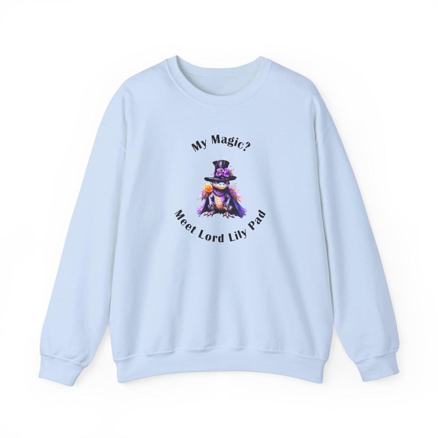 Crewneck Sweatshirt- Unisex Heavy Blend™ - Meet Lord Lily Pad by Lynn Salem Creates