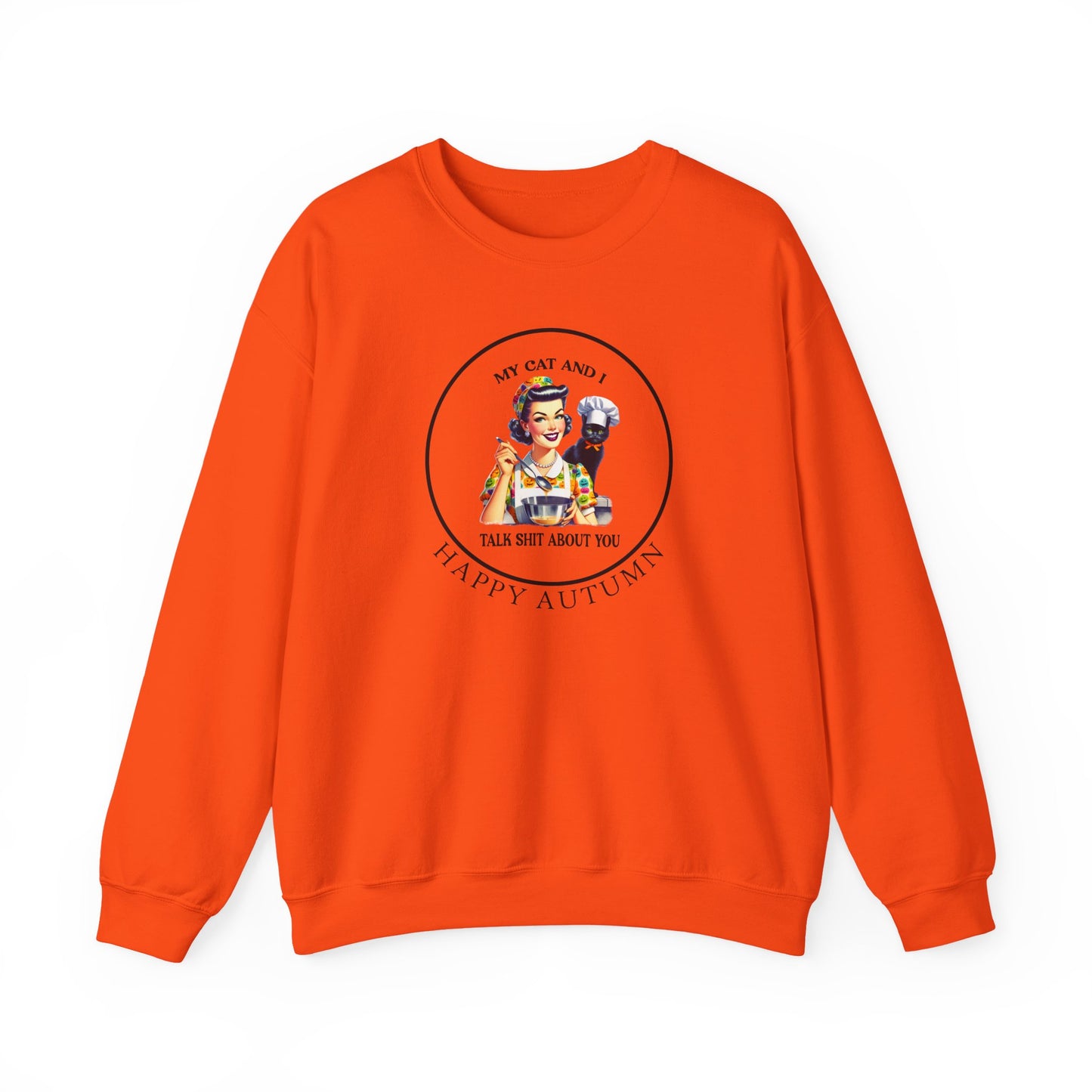 Crewneck Sweatshirt - Unisex Heavy Blend™ - My Cat and I by Lynn Salem Creates