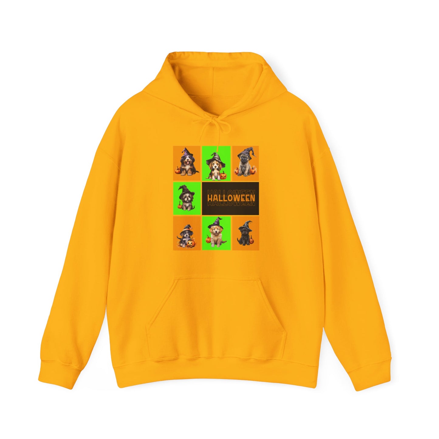 Hooded Sweatshirt - Halloween - Witch Puppies by Lynn Salem Creates
