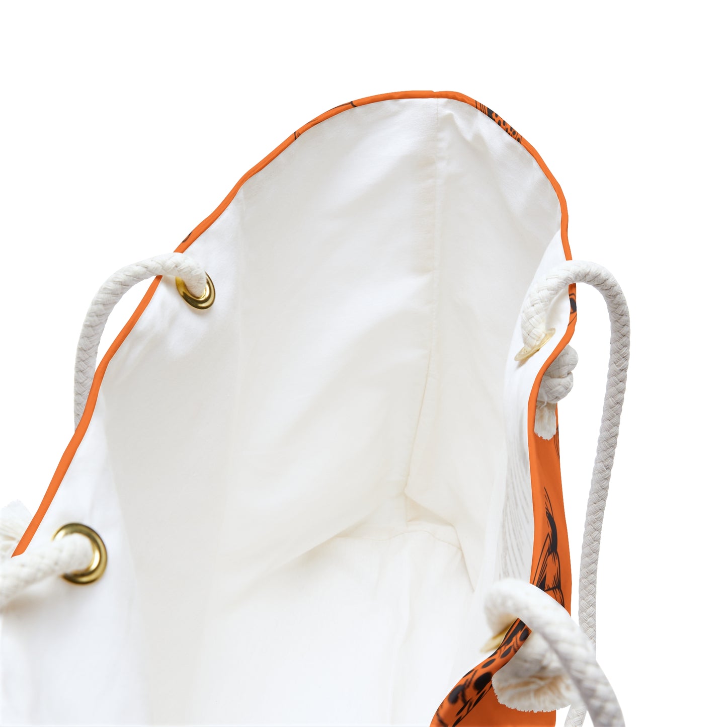 Weekender Bag - Orange Sea Shell Design by Lynn Salem Creates