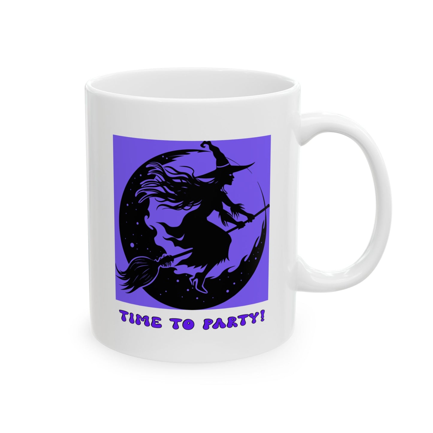 Ceramic Mug, (11oz, 15oz) - Halloween - Time To Party! by Lynn Salem Creates