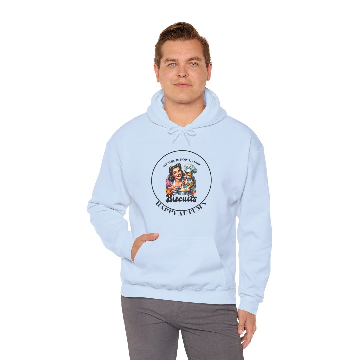Hooded Sweatshirt-Unisex Heavy Blend™ - Autumn -Making Biscuits by Lynn Salem Creates