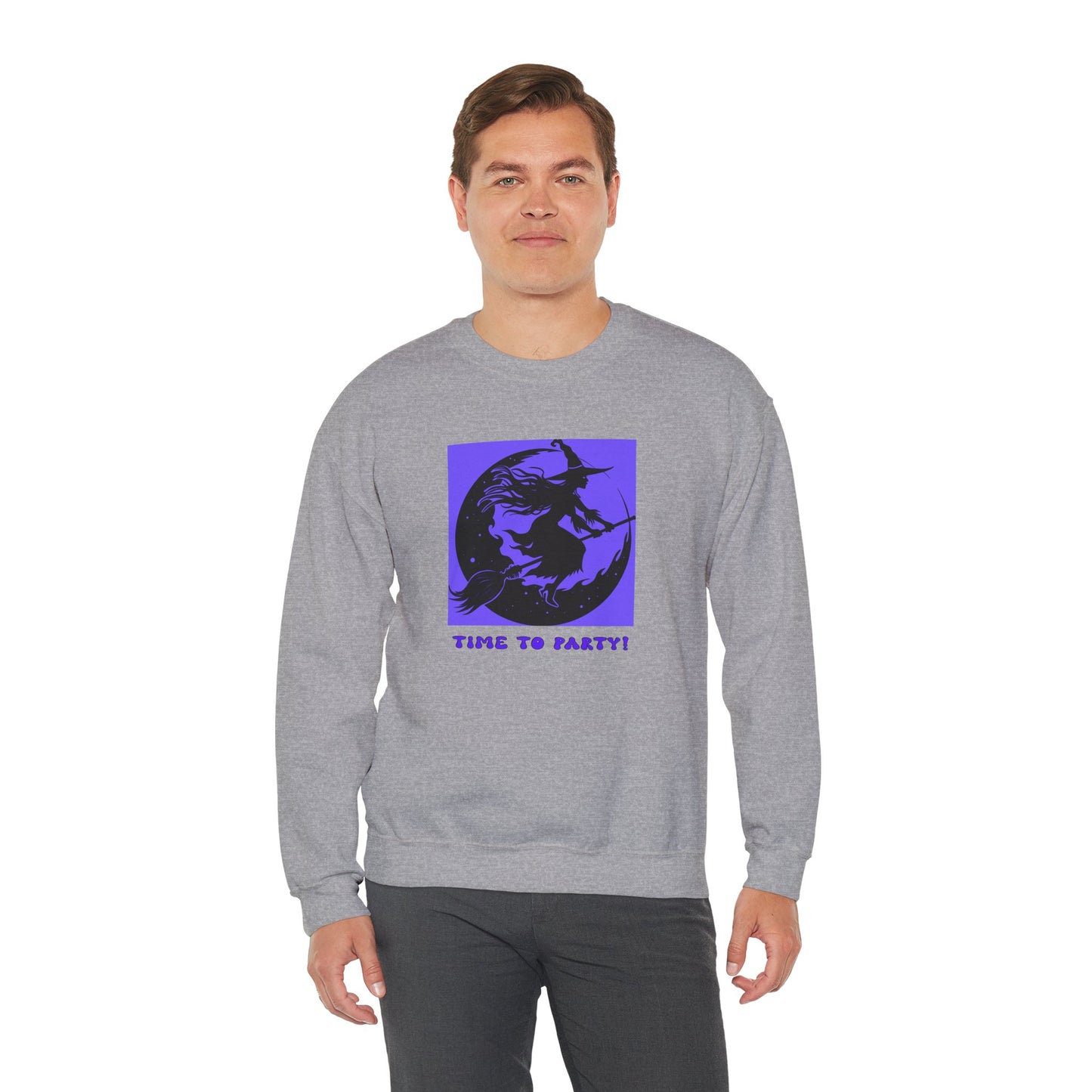 Crewneck Sweatshirt - Halloween - Time To Party by Lynn Salem Creates