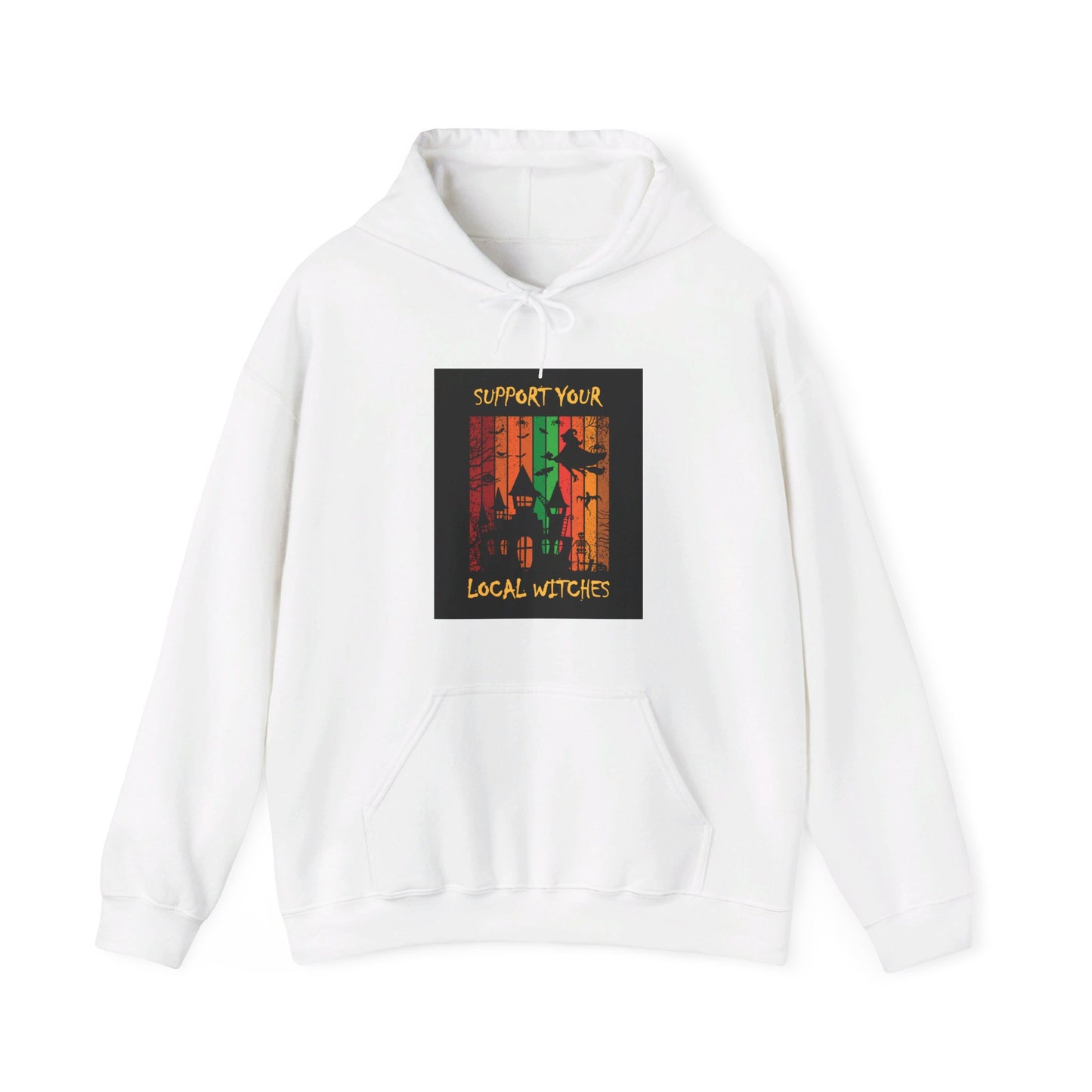 Hooded Sweatshirt-Unisex Heavy Blend™- Halloween - Support Your Local Witches by Lynn Salem Creates