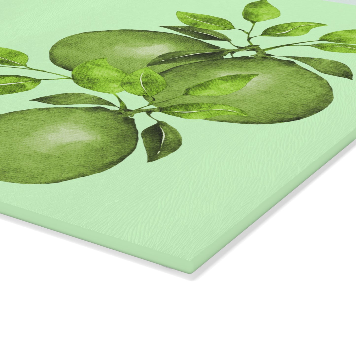 Glass Cutting Board featuring Limes by Lynn Salem Creates