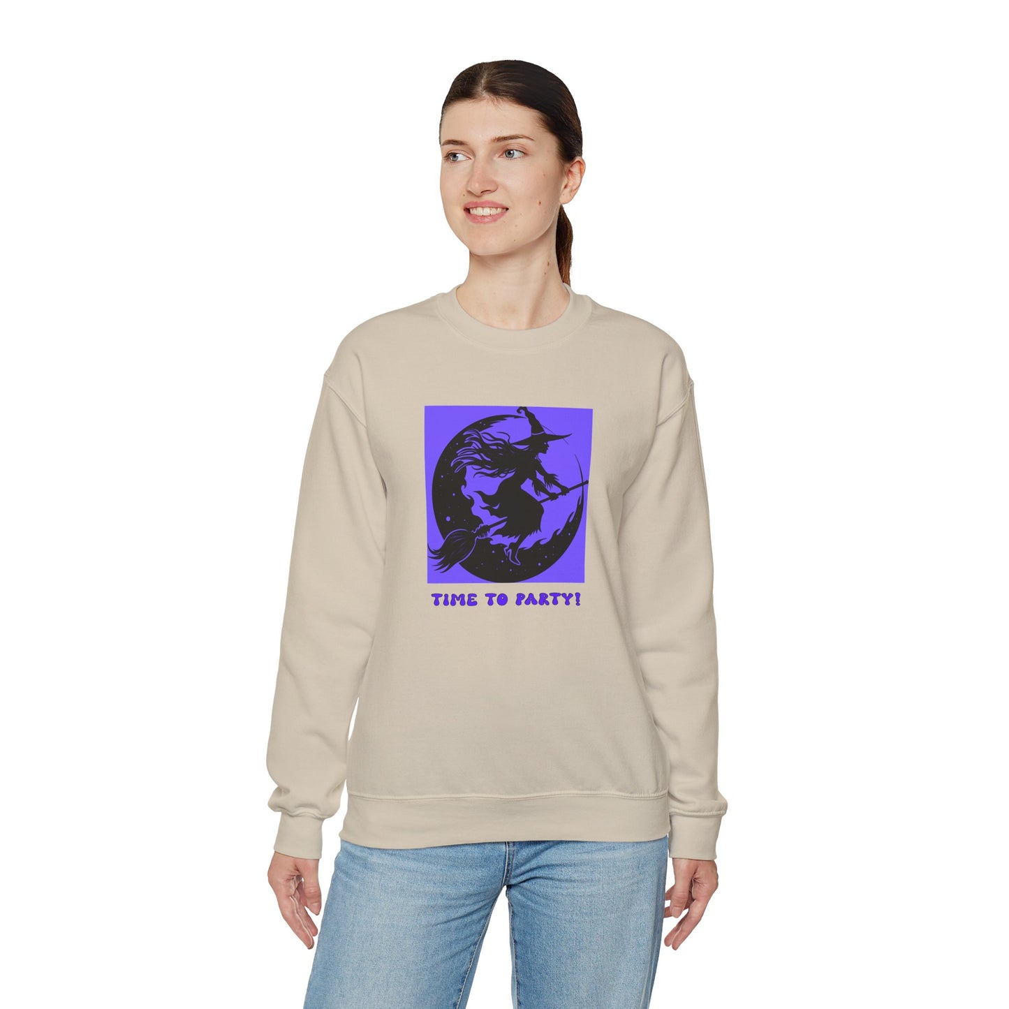 Crewneck Sweatshirt - Halloween - Time To Party by Lynn Salem Creates