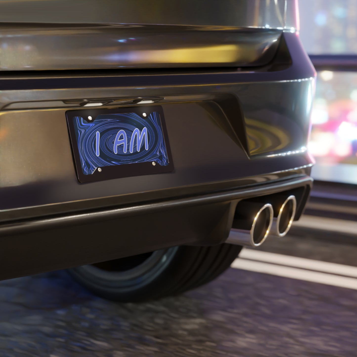 Custom-Designed Vanity Plate - I AM - by Lynn Salem Creates