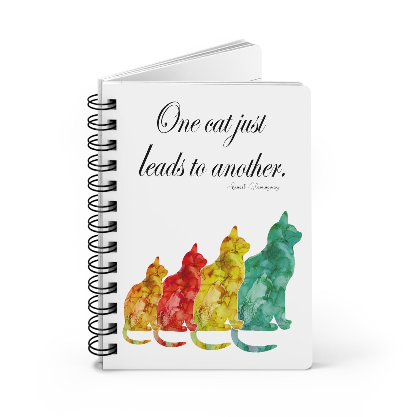 Cats Spiral Journal by Lynn Salem Creates