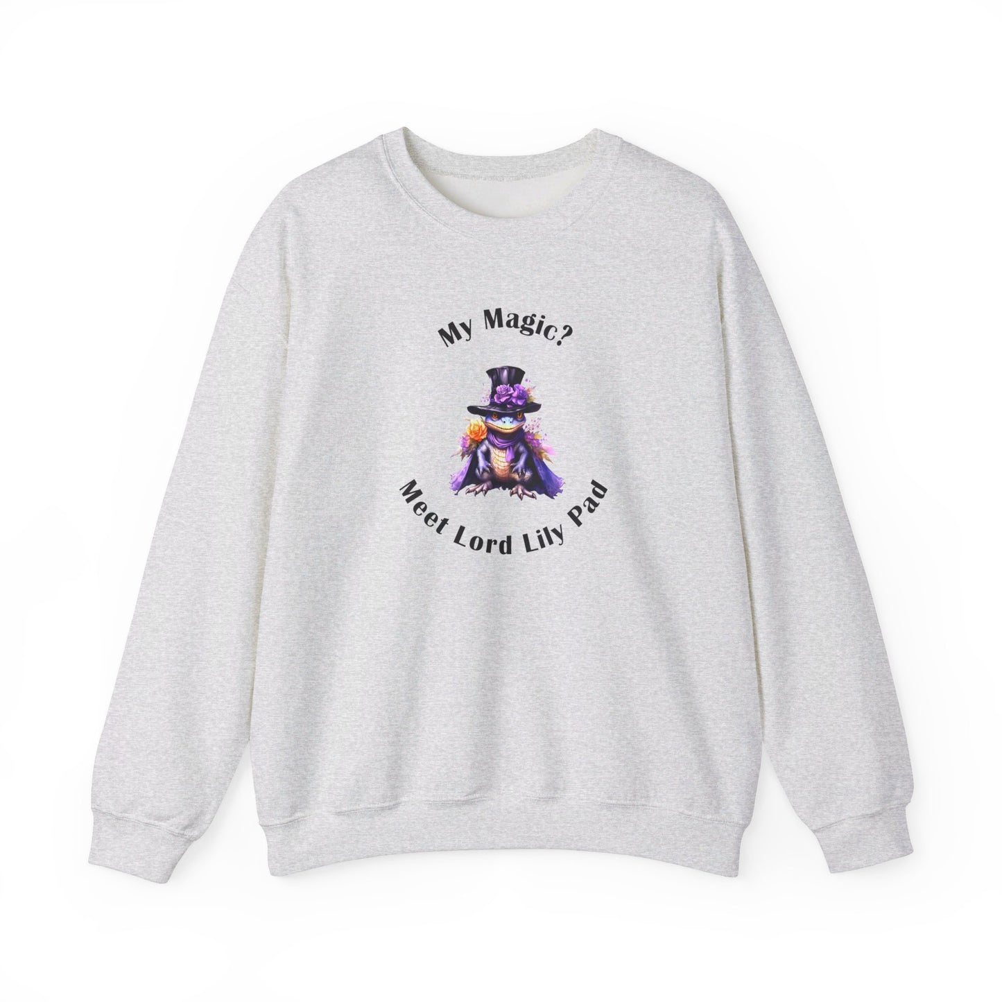 Crewneck Sweatshirt- Unisex Heavy Blend™ - Meet Lord Lily Pad by Lynn Salem Creates