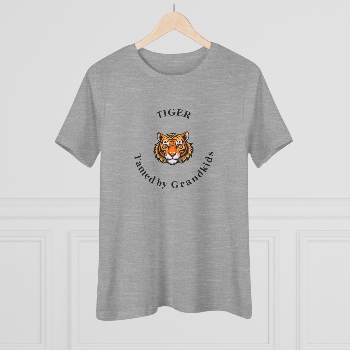 Tech HS - Tiger Tamed by Grandkids (black font) - Women's T-shirt - by Lynn Salem Creates
