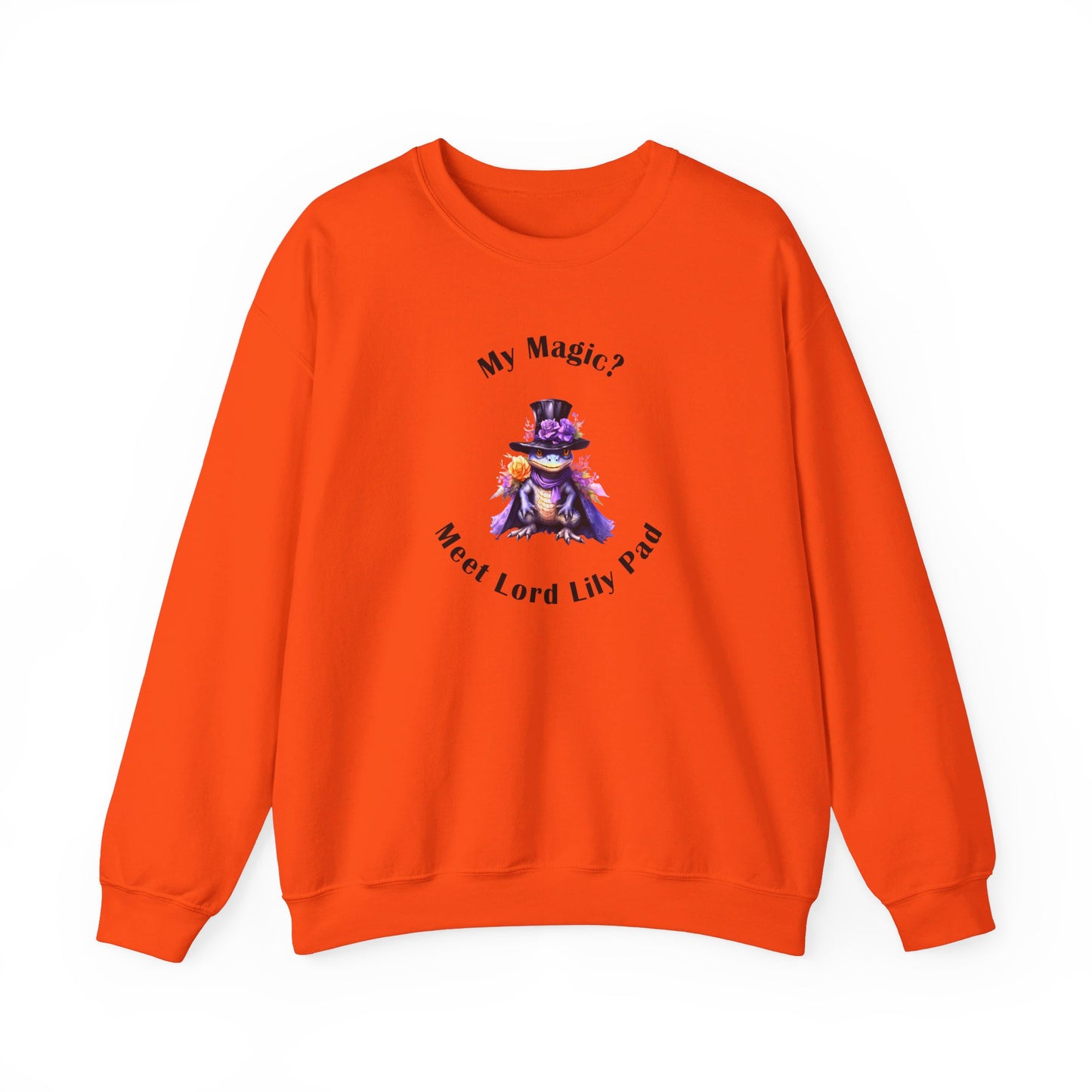 Crewneck Sweatshirt- Unisex Heavy Blend™ - Meet Lord Lily Pad by Lynn Salem Creates