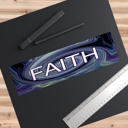 Car Accessories - Bumper Stickers - Faith by Lynn Salem Creates