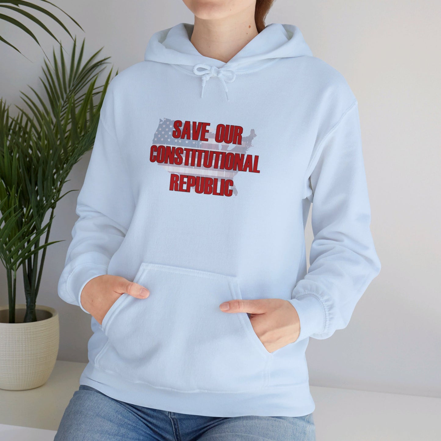 Hooded Sweatshirt - Unisex Heavy Blend™ - Save Our Constitutional Republic by Lynn Salem Creates
